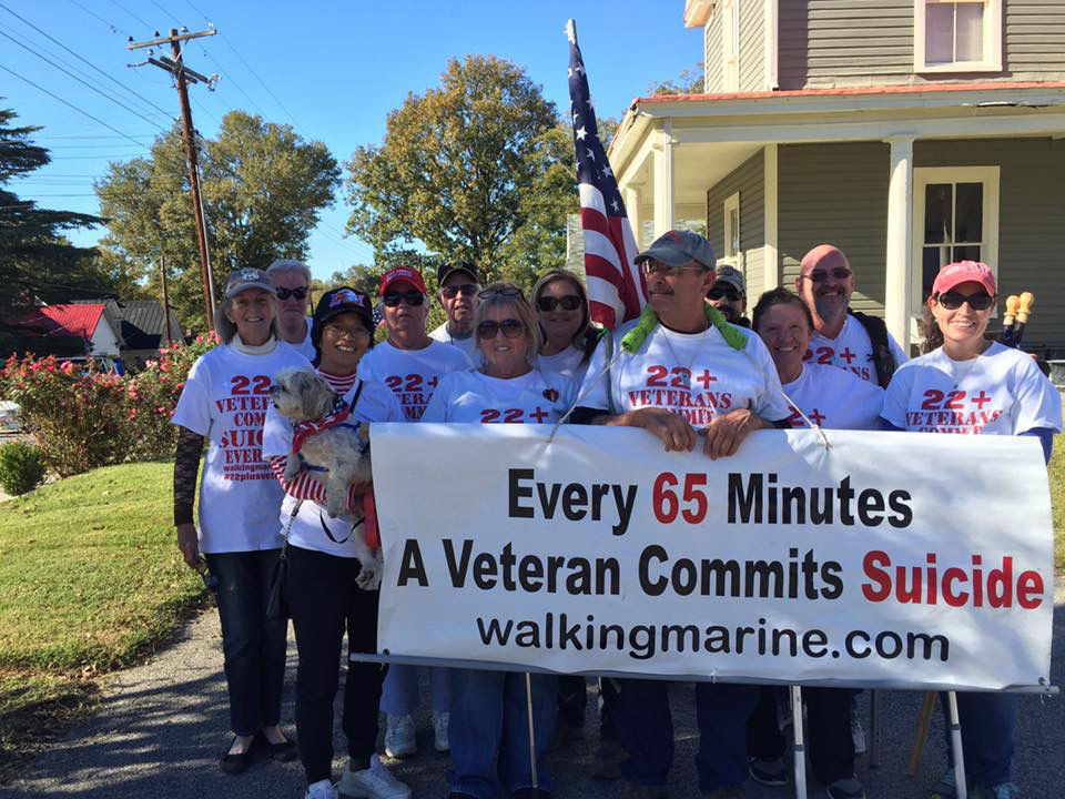 The Walking Marine crew in Danville, VA
